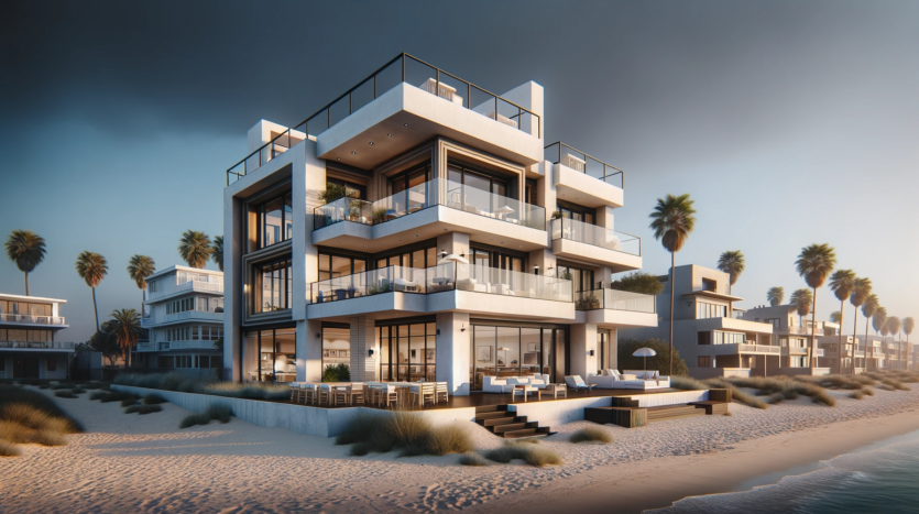 luxury house at the beach