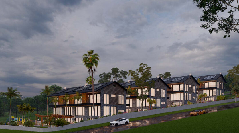 Yalova_16Villas_Project_Nightview_Sideperspecitve_Corner